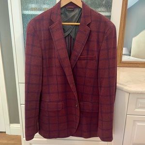 mens suit jacket blazer sz 44L, from Macys. Worn less than 5 times, has tags